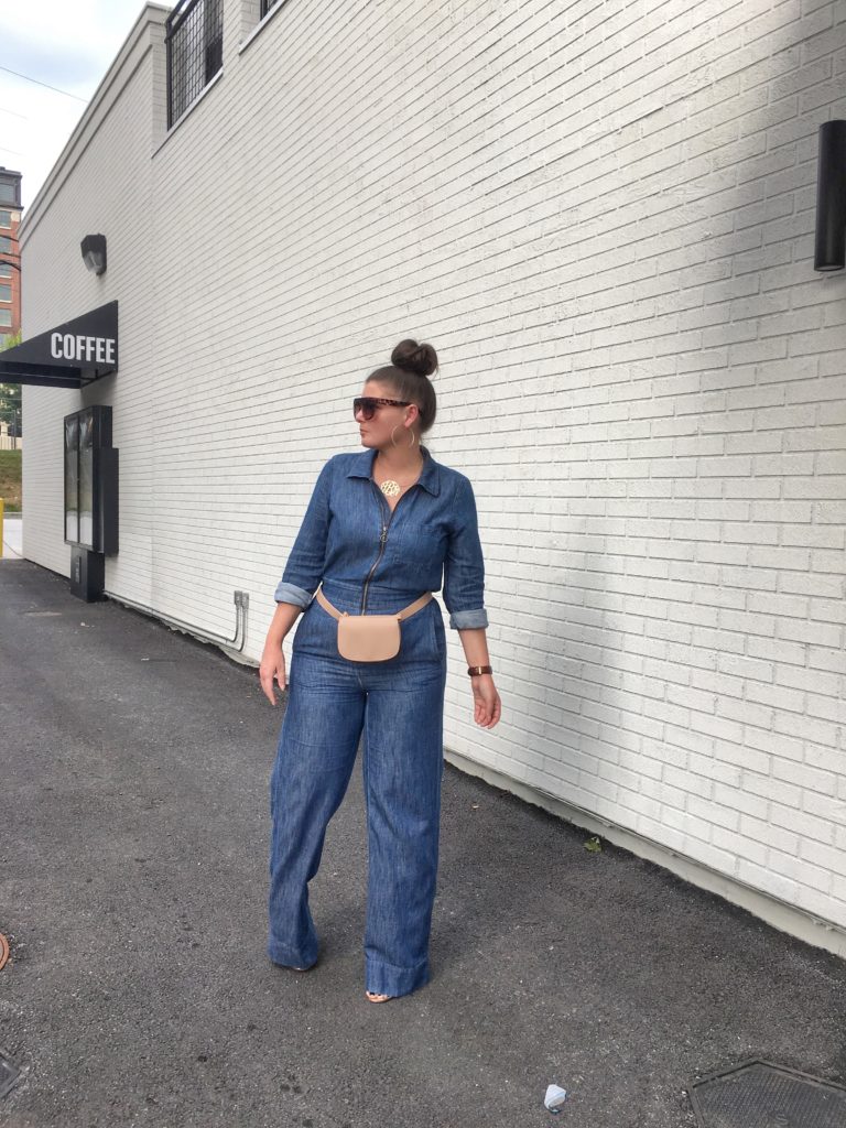 Fall Fashion: Denim Coverall Jumpsuit @julia.marie.b