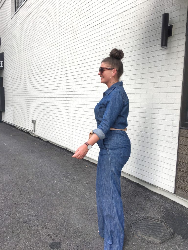 Fall Fashion: Denim Coverall Jumpsuit @julia.marie.b