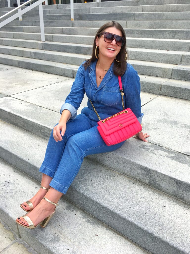 FALL FASHION: DENIM JUMPSUIT @julia.marie.b