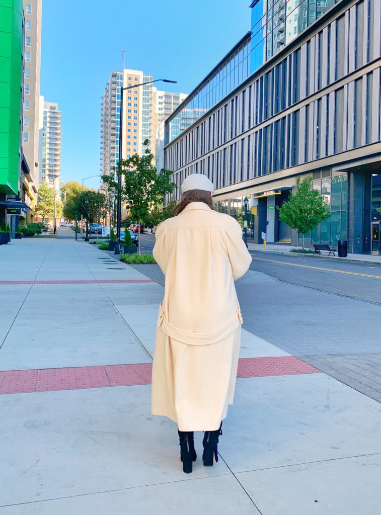 WINTER FASHION: SWEATER DRESS, OVERSIZED COAT AND BOOTIES @julia.marie.b