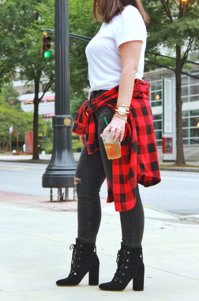 BUFFALO PLAID OUTFIT IDEAS FOR FALL @julia.marie.b