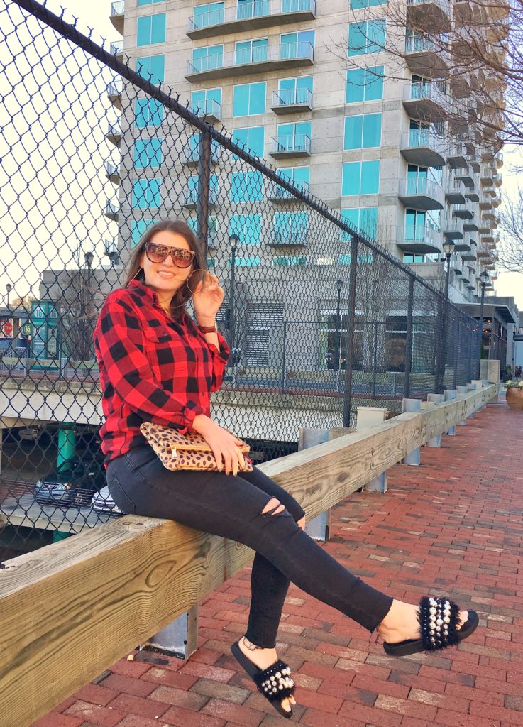 BUFFALO PLAID OUTFIT IDEAS FOR FALL @julia.marie.b