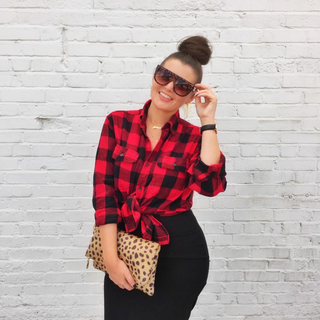 BUFFALO PLAID OUTFIT IDEAS FOR FALL @julia.marie.b