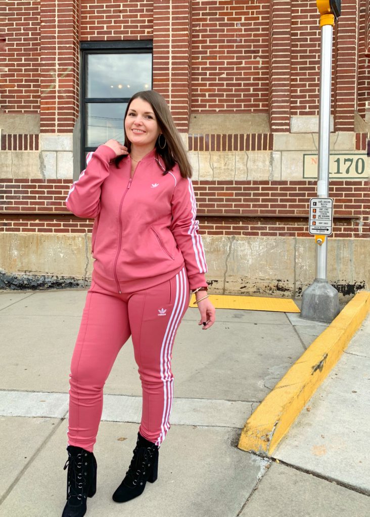 ADIDAS ORIGINALS PINK TRACK SET @julia.marie.b