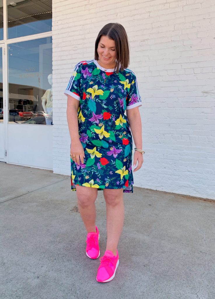 ADIDAS ORIGINALS FLORAL SPRING DRESS @julia.marie.b