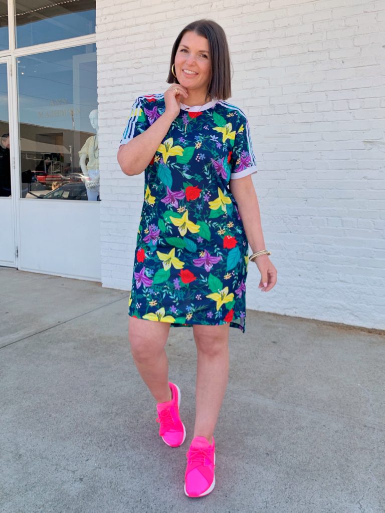 ADIDAS ORIGINALS FLORAL SPRING DRESS @julia.marie.b