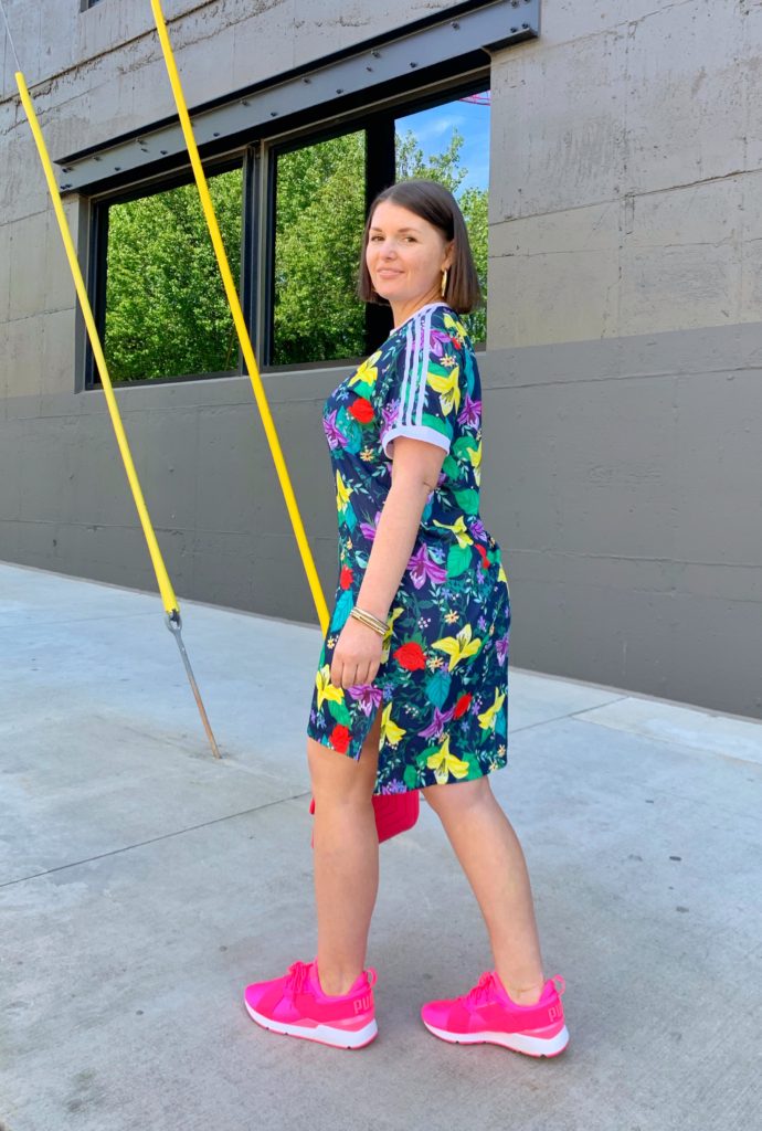 ADIDAS ORIGINALS FLORAL SPRING DRESS @julia.marie.b