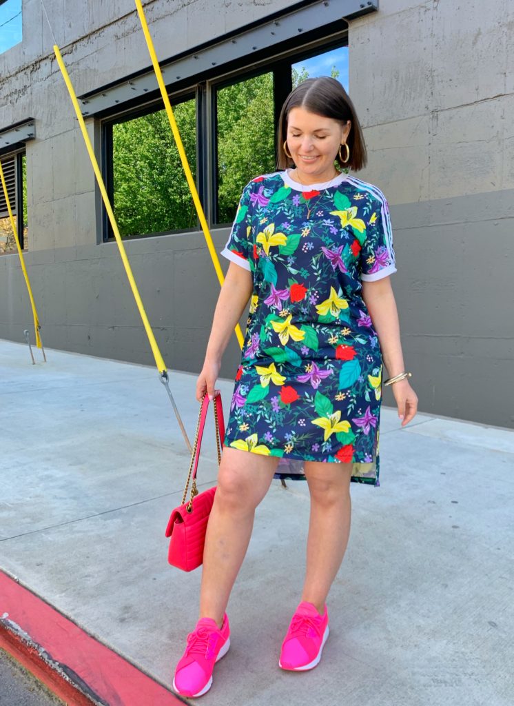 ADIDAS ORIGINALS FLORAL SPRING DRESS @julia.marie.b