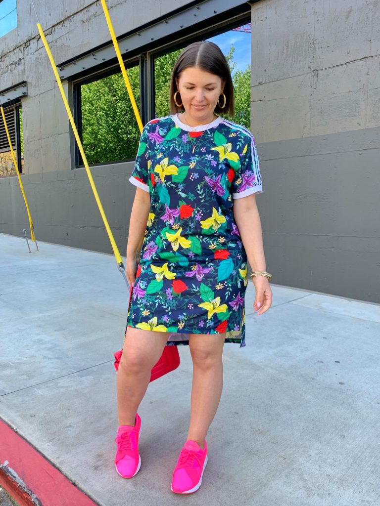 ADIDAS ORIGINALS FLORAL SPRING DRESS @julia.marie.b