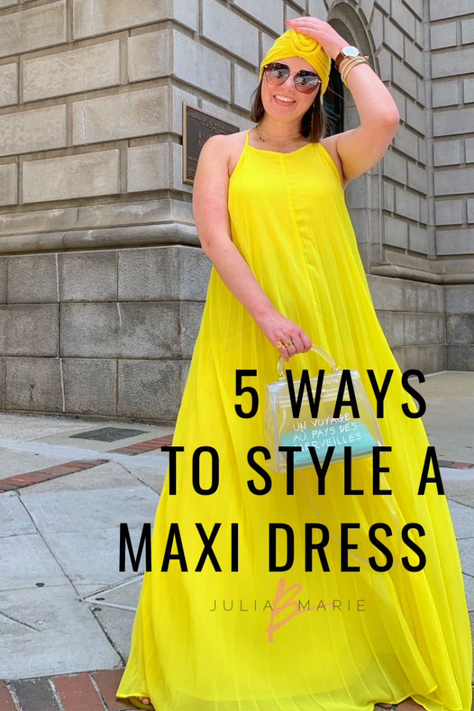 SUMMER DRESS: 5 WAYS TO WEAR A MAXI DRESS. READ MORE HERE: http://www.juliamarieb.com/2019/05/28/5-ways-to-style-a-maxi-dress-the-rule-of/   @julia.marie.b