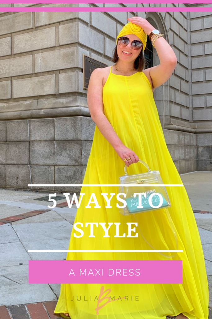 SUMMER DRESS: 5 WAYS TO WEAR A MAXI DRESS. READ MORE HERE: http://www.juliamarieb.com/2019/05/28/5-ways-to-style-a-maxi-dress-the-rule-of/ @julia.marie.b