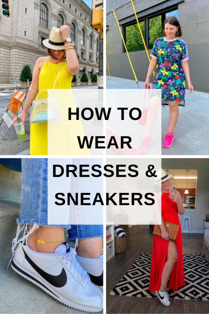 CASUAL SUMMER OUTFIT: 5 WAYS TO WEAR SNEAKERS WITH DRESSES. SEE ALL 5 LOOKS HERE: http://www.juliamarieb.com/2019/07/25/video:-5-ways-to-wear-sneakers-with-dresses-rule-of-5/ @julia.marie.b