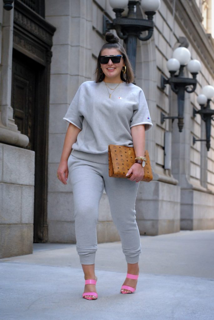 gray champion outfit