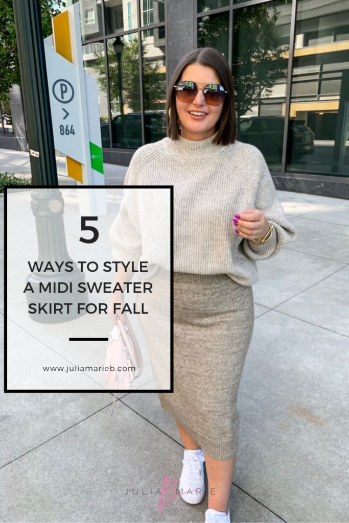 5 WAYS TO WEAR A SWEATER SKIRT | OUTFIT DETAILS + 5 LOOKS HERE: http://www.juliamarieb.com/2019/09/26/rule-of-5:-5-ways-to-wear-a-sweater-skirt/ @julia.marie.b