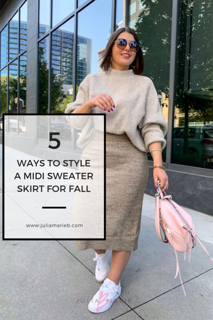 5 WAYS TO WEAR A SWEATER SKIRT | OUTFIT DETAILS + 5 LOOKS HERE: http://www.juliamarieb.com/2019/09/26/rule-of-5:-5-ways-to-wear-a-sweater-skirt/ @julia.marie.b