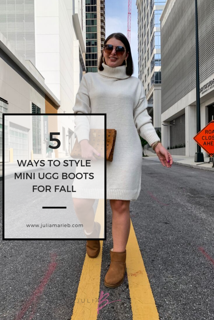 5 WAYS TO WEAR UGG CLASSIC MINI BOOTS. SEE ALL 5 HERE: http://www.juliamarieb.com/2019/10/03/rule-of-5:-5-ways-to-style-classic-ugg-mini-boots/ @julia.marie.b