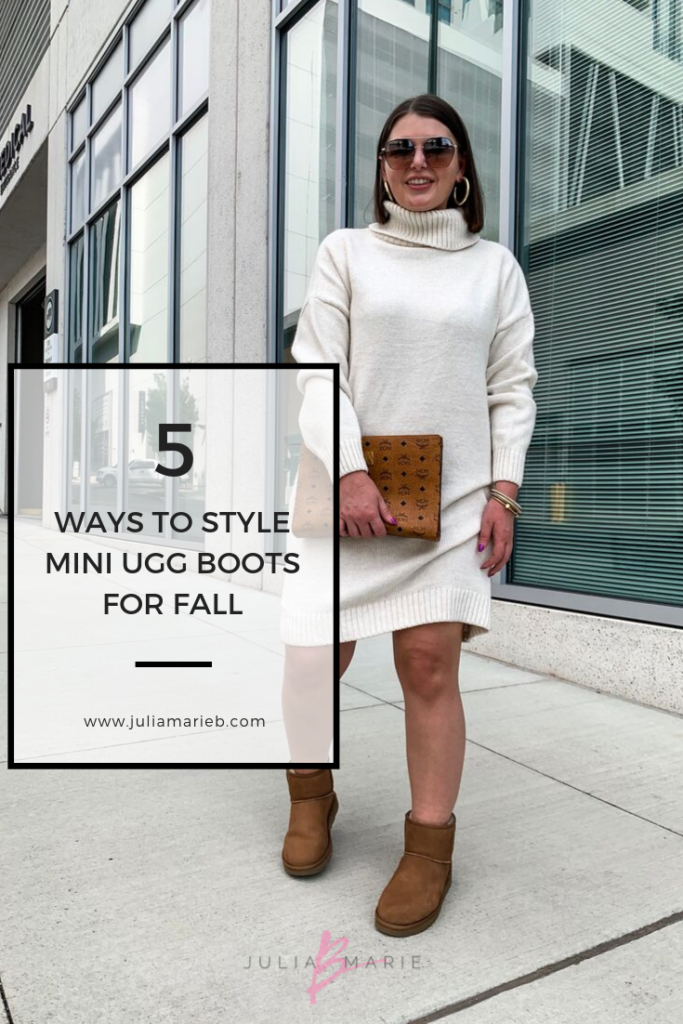 5 WAYS TO WEAR UGG CLASSIC MINI BOOTS. SEE ALL 5 HERE: http://www.juliamarieb.com/2019/10/03/rule-of-5:-5-ways-to-style-classic-ugg-mini-boots/ @julia.marie.b