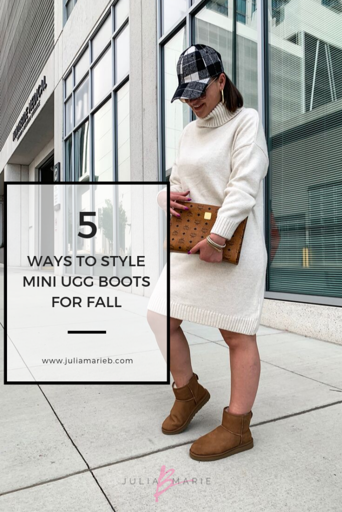 5 WAYS TO WEAR UGG CLASSIC MINI BOOTS. SEE ALL 5 HERE: http://www.juliamarieb.com/2019/10/03/rule-of-5:-5-ways-to-style-classic-ugg-mini-boots/ @julia.marie.b