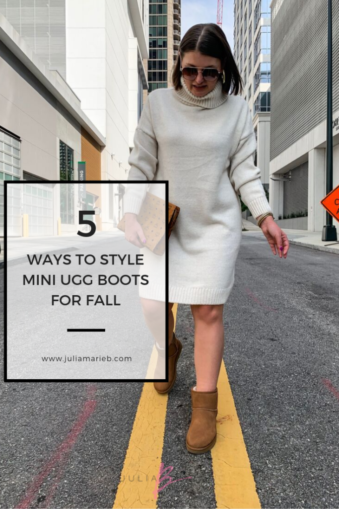 5 WAYS TO WEAR UGG CLASSIC MINI BOOTS. SEE ALL 5 HERE: http://www.juliamarieb.com/2019/10/03/rule-of-5:-5-ways-to-style-classic-ugg-mini-boots/   @julia.marie.b