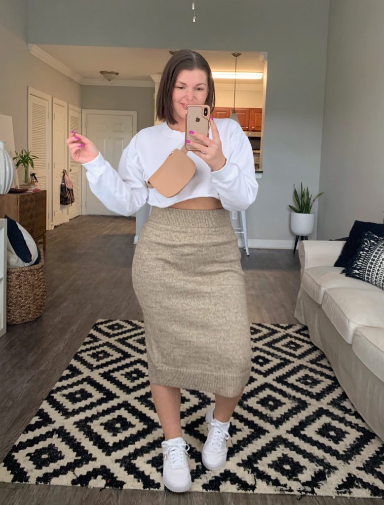5 WAYS TO WEAR A SWEATER SKIRT | OUTFIT DETAILS + 5 LOOKS HERE: http://www.juliamarieb.com/2019/09/26/rule-of-5:-5-ways-to-wear-a-sweater-skirt/ @julia.marie.b
