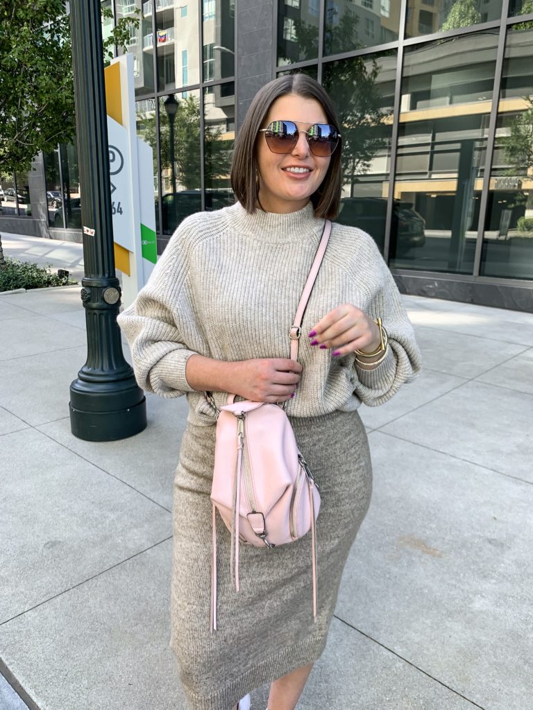 FALL OUTFIT: SWEATER SKIRT SET details here: http://www.juliamarieb.com/2019/10/01/sweater-skirt-set/    @julia.marie.b