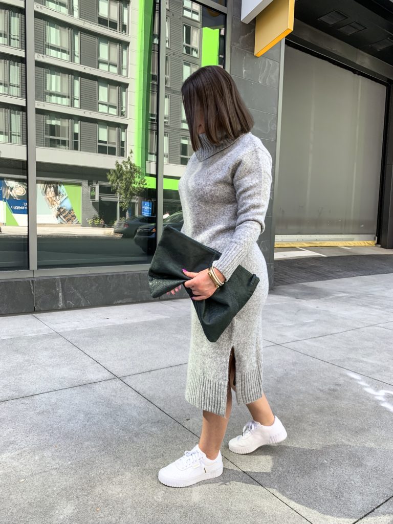 HOW TO STYLE A SWEATER DRESS @julia.marie.b