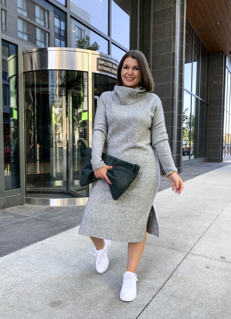 HOW TO STYLE A SWEATER DRESS @julia.marie.b