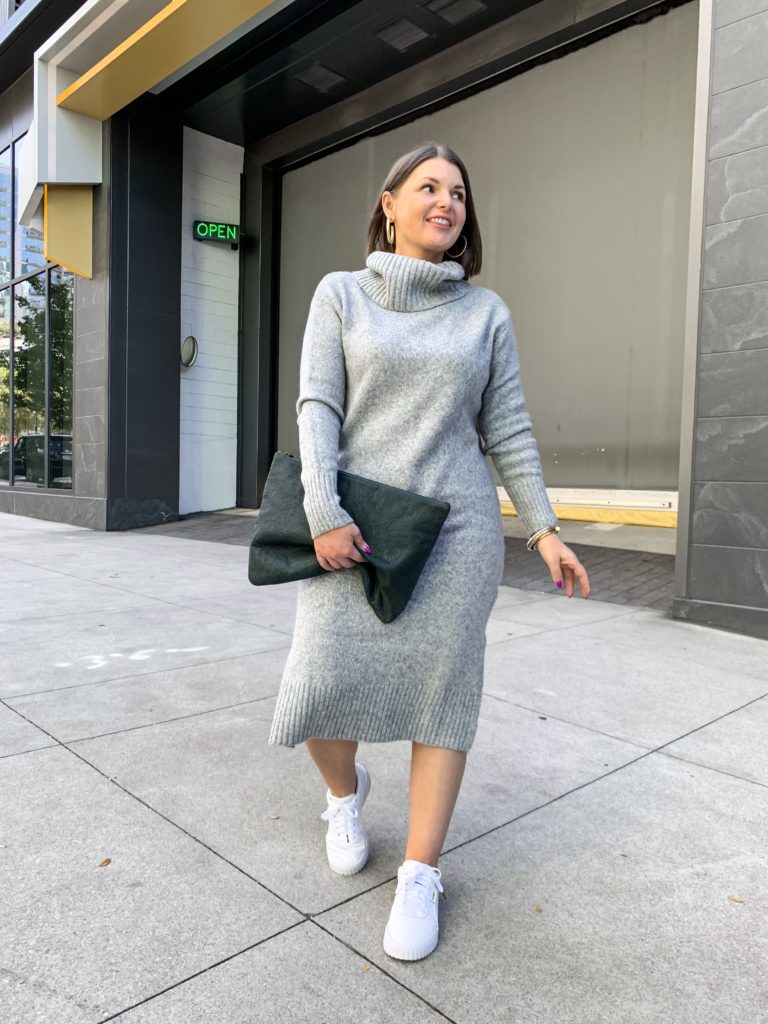 HOW TO STYLE A SWEATER DRESS @julia.marie.b