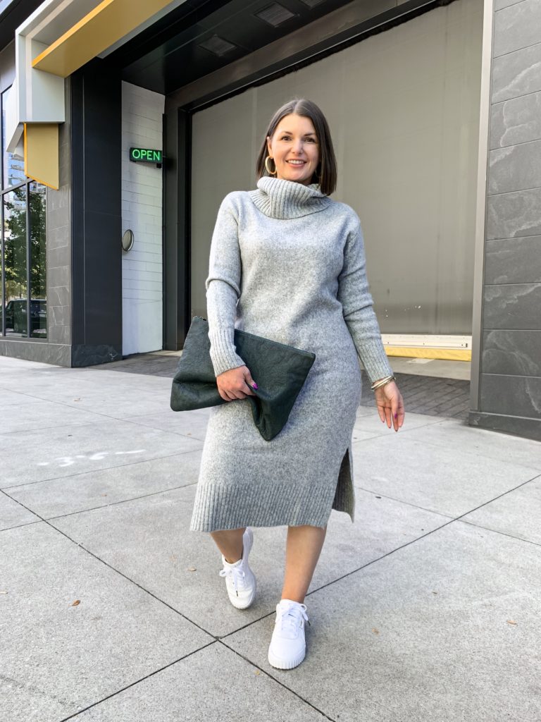 HOW TO STYLE A SWEATER DRESS @julia.marie.b