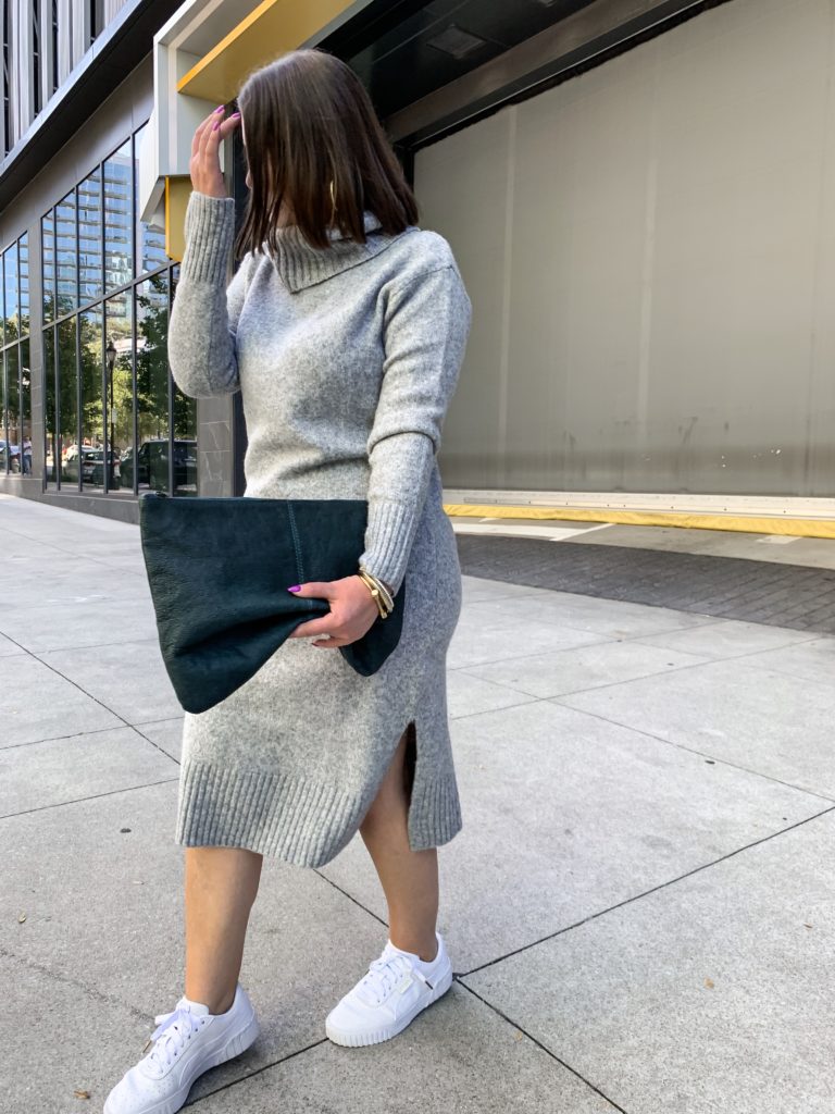 HOW TO STYLE A SWEATER DRESS @julia.marie.b