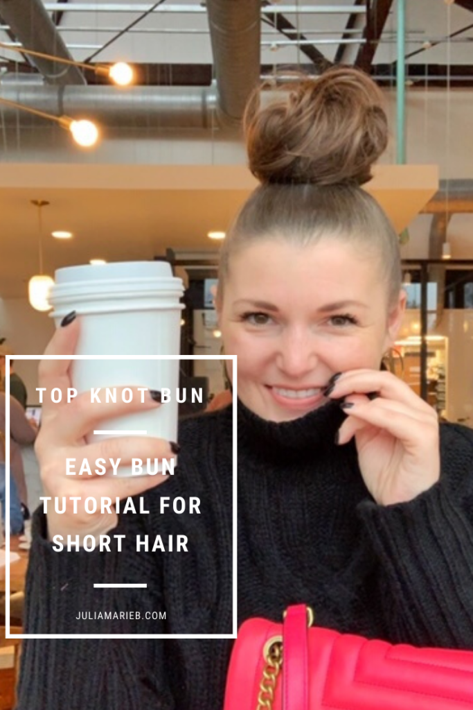 BUN TUTORIAL FOR SHORT HAIR: http://www.juliamarieb.com/2019/11/06/bun-tutorial-for-short-hair/ @julia.marie.b