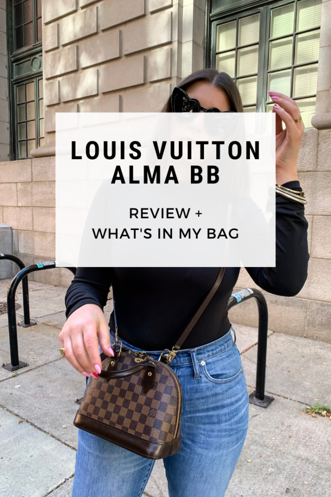 LOUIS VUITTON ALMA BB, What's In my Bag & Review, cosa c'è nella mia  borsa + recensione