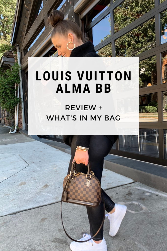 LOUIS VUITTON ALMA BB REVIEW AND WHAT'S IN MY BAG: http://www.juliamarieb.com/2019/11/13/louis-vuitton-alma-bb-review-+-what’s-in-my-bag/ @julia.marie.b