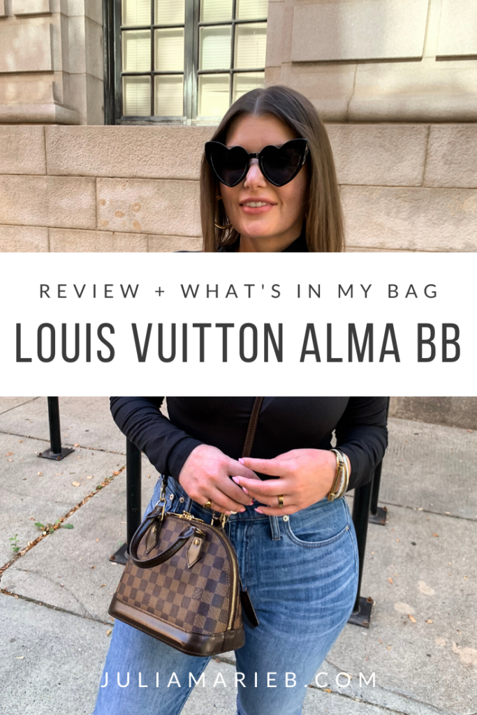 WHAT'S IN MY LOUIS VUITTON ALMA BB BAG + REVIEW!