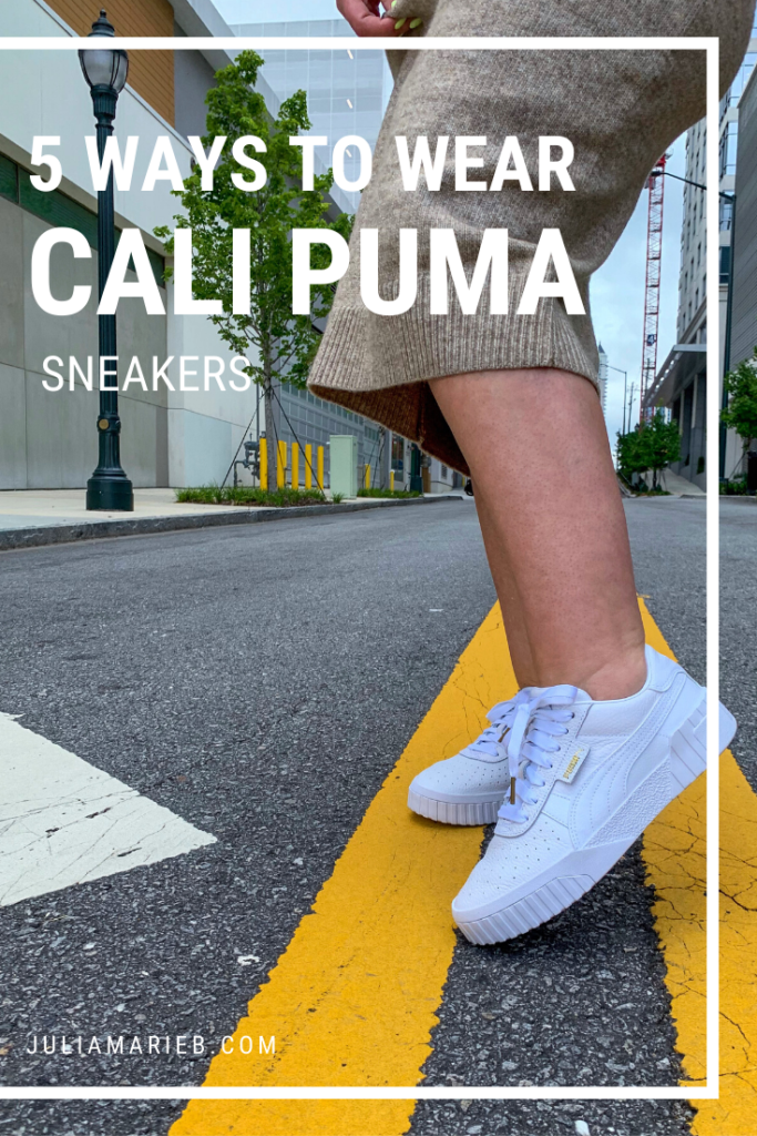 5 WAYS TO WEAR PUMA CALI SNEAKERS FOR FALL. SEE ALL 5 LOOKS HERE: http://www.juliamarieb.com/2019/11/07/rule-of-5:-cali-pumas/ @julia.marie.b