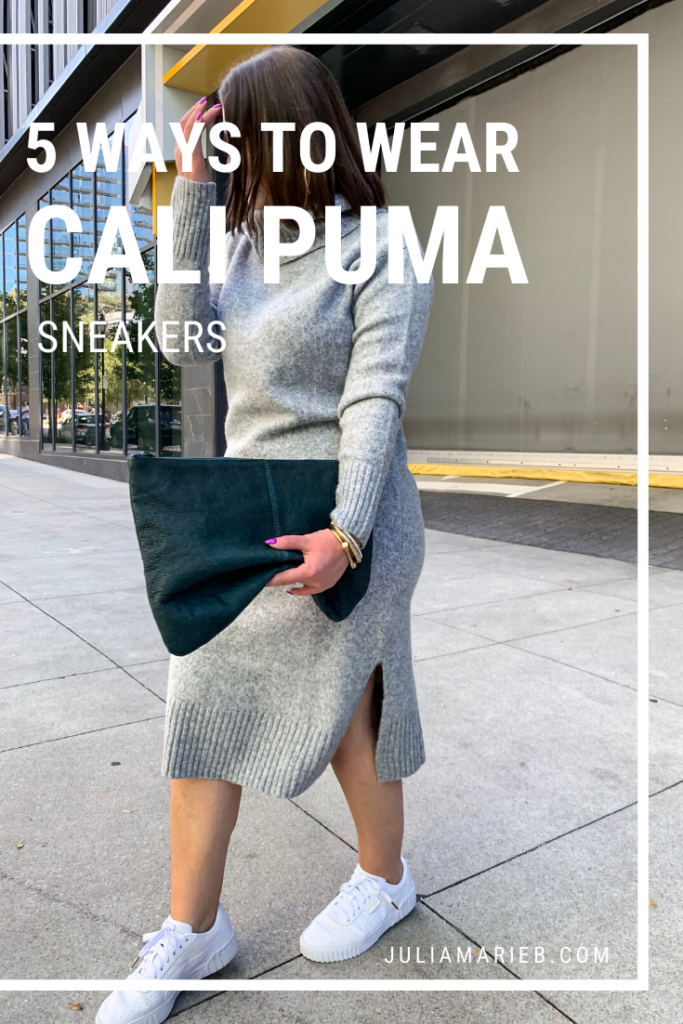 5 WAYS TO WEAR PUMA CALI SNEAKERS FOR FALL. SEE ALL 5 LOOKS HERE: http://www.juliamarieb.com/2019/11/07/rule-of-5:-cali-pumas/ @julia.marie.b