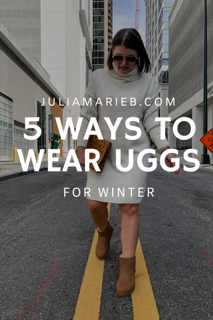 5 WAYS TO WEAR UGG BOOTS FOR WINTER: http://www.juliamarieb.com/2020/01/22/5-ways-to-wear-ugg-boots-for-winter-the-rule-of-5/ | @julia.marie.b