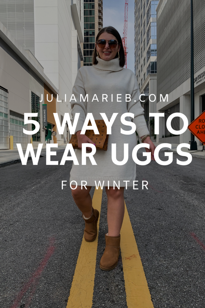 5 WAYS TO WEAR UGG BOOTS FOR WINTER: http://www.juliamarieb.com/2020/01/22/5-ways-to-wear-ugg-boots-for-winter-the-rule-of-5/ | @julia.marie.b