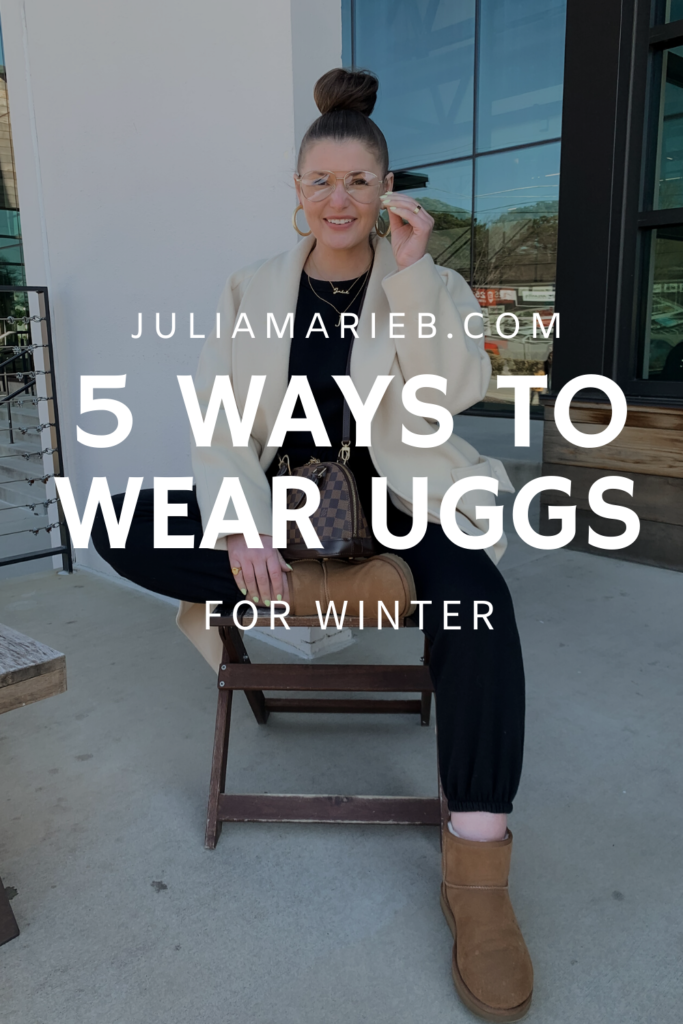 5 WAYS TO WEAR UGG BOOTS FOR WINTER: http://www.juliamarieb.com/2020/01/22/5-ways-to-wear-ugg-boots-for-winter-the-rule-of-5/ | @julia.marie.b