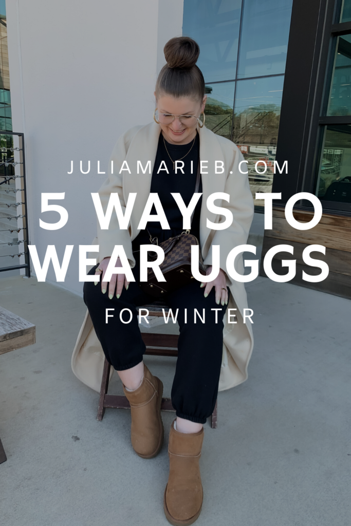 5 WAYS TO WEAR UGG BOOTS FOR WINTER: http://www.juliamarieb.com/2020/01/22/5-ways-to-wear-ugg-boots-for-winter-the-rule-of-5/ | @julia.marie.b