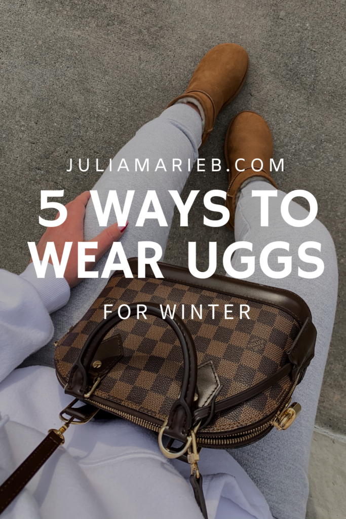 5 WAYS TO WEAR UGG BOOTS FOR WINTER: http://www.juliamarieb.com/2020/01/22/5-ways-to-wear-ugg-boots-for-winter-the-rule-of-5/ | @julia.marie.b