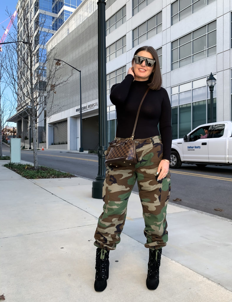 WHEN IN DOUBT, THRIFT IT! | FALL STREET STYLE OUTFIT: MILITARY CAMO PANTS