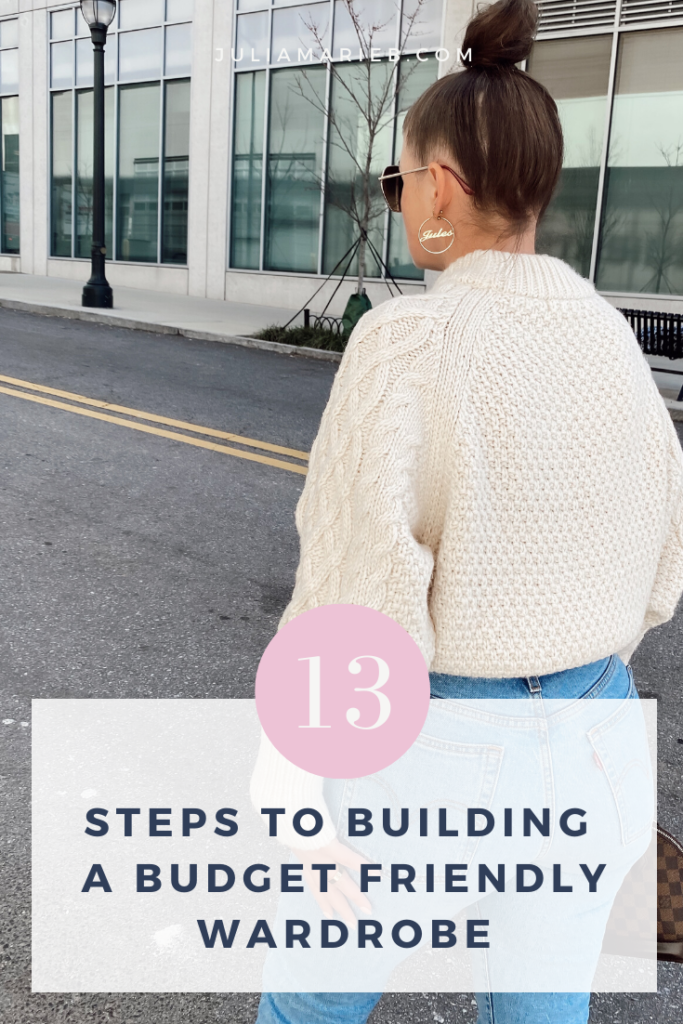 13 STEPS TO BUILD YOUR DREAM WARDROBE ON A BUDGET: http://www.juliamarieb.com/2020/02/28/build-your-dream-wardrobe-on-a-budget/. |. @julia.marie.b