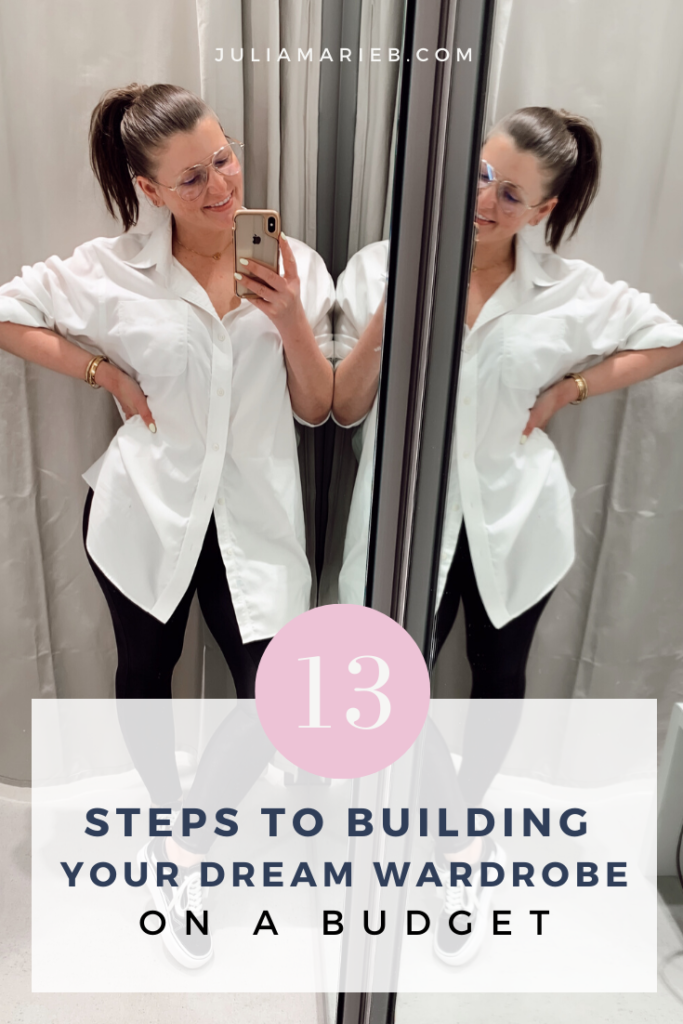 13 STEPS TO BUILD YOUR DREAM WARDROBE ON A BUDGET: http://www.juliamarieb.com/2020/02/28/build-your-dream-wardrobe-on-a-budget/. |. @julia.marie.b