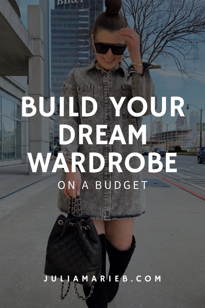 13 STEPS TO BUILD YOUR DREAM WARDROBE ON A BUDGET: http://www.juliamarieb.com/2020/02/28/build-your-dream-wardrobe-on-a-budget/. |. @julia.marie.b