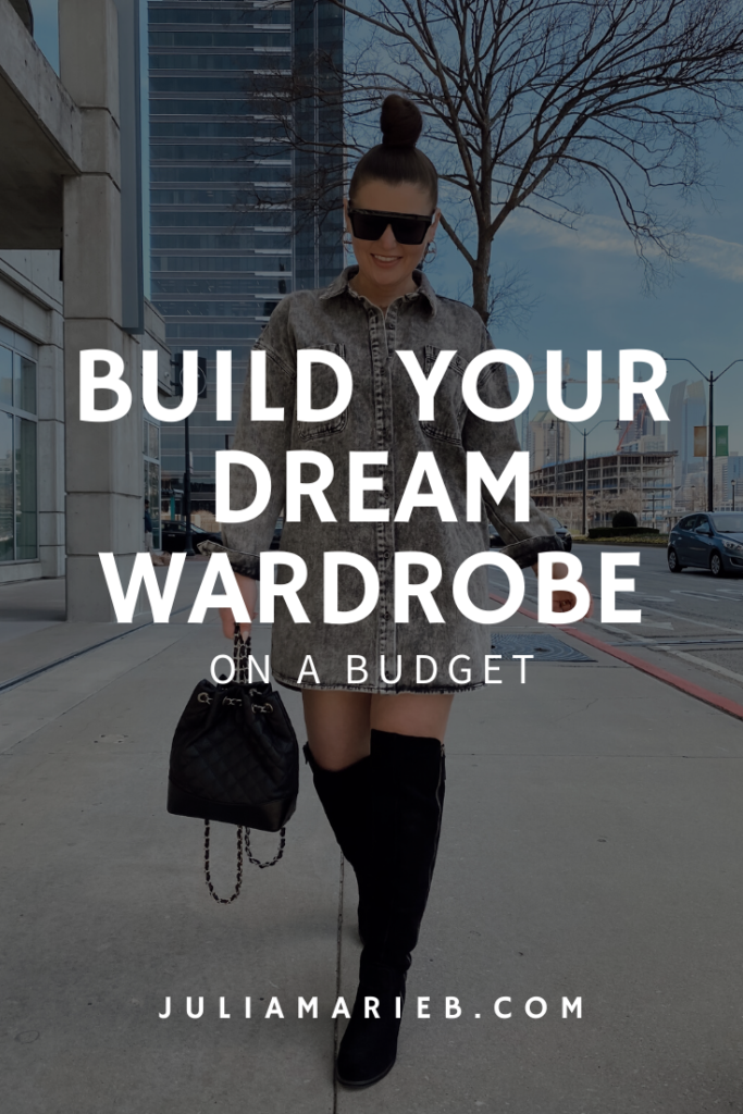 13 STEPS TO BUILD YOUR DREAM WARDROBE ON A BUDGET: http://www.juliamarieb.com/2020/02/28/build-your-dream-wardrobe-on-a-budget/. |. @julia.marie.b