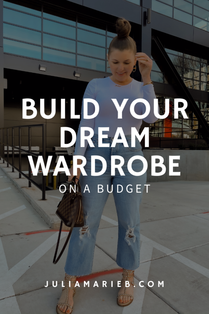 13 STEPS TO BUILD YOUR DREAM WARDROBE ON A BUDGET: http://www.juliamarieb.com/2020/02/28/build-your-dream-wardrobe-on-a-budget/. |. @julia.marie.b