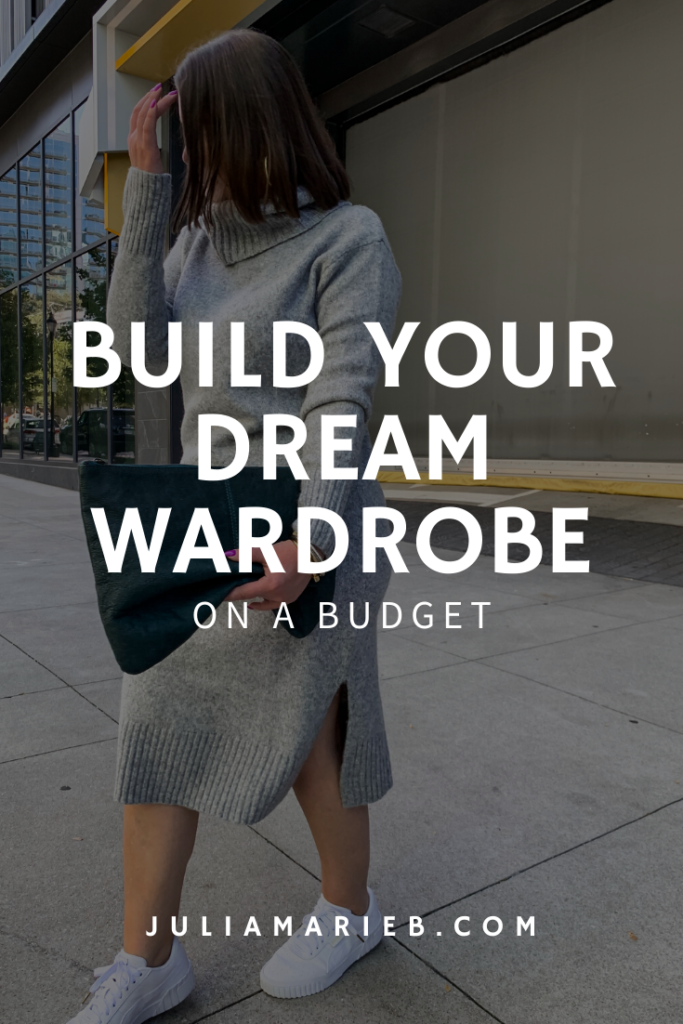 13 STEPS TO BUILD YOUR DREAM WARDROBE ON A BUDGET: http://www.juliamarieb.com/2020/02/28/build-your-dream-wardrobe-on-a-budget/. |. @julia.marie.b