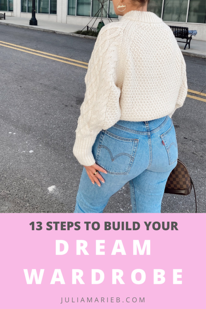 13 STEPS TO BUILD YOUR DREAM WARDROBE ON A BUDGET: http://www.juliamarieb.com/2020/02/28/build-your-dream-wardrobe-on-a-budget/. |. @julia.marie.b