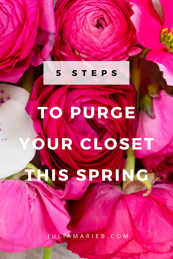 5 STEPS TO PURGE YOUR CLOSET THIS SPRING: http://www.juliamarieb.com/2020/03/08/5-steps-to-purge-your-closet/ @julia.marie.b